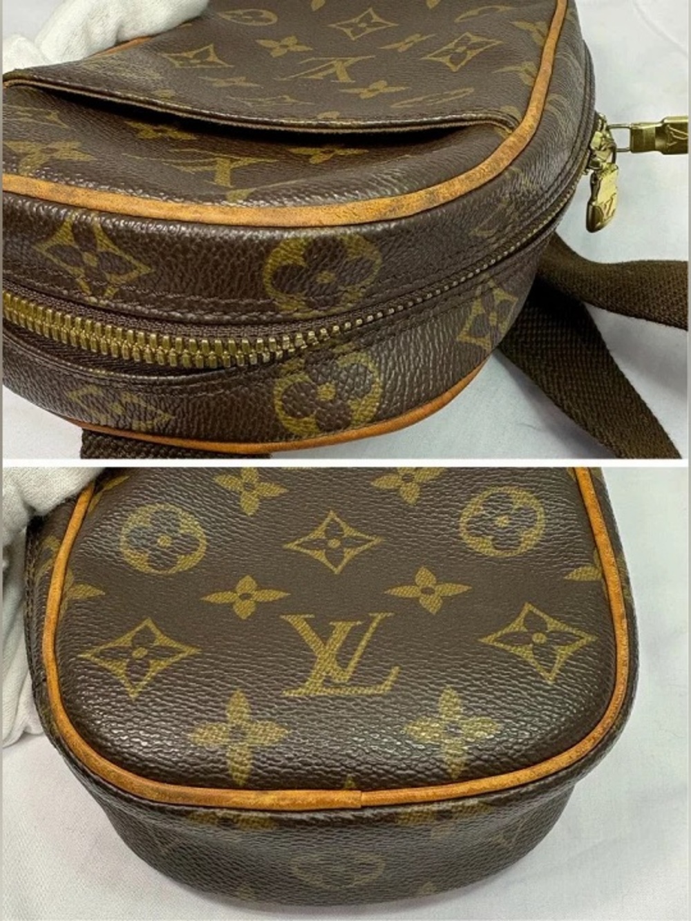 Authentic Louis Vuitton Pochette gange monogram mini belt sling bum bag - Picture 11 of 11